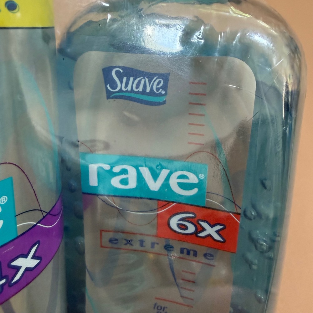 Suave Rave 4x Mega Hairspray 14oz and 6x Extreme Gel 13oz Bonus Set New Y2K - Picture 5 of 11
